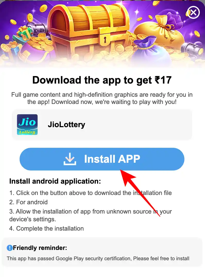 Download Jio Lottery App Instructions